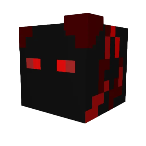 FruZb1 Minecraft avatar head, 3D render