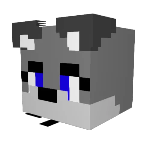 Fruchtkebab04 Minecraft avatar head, 3D render