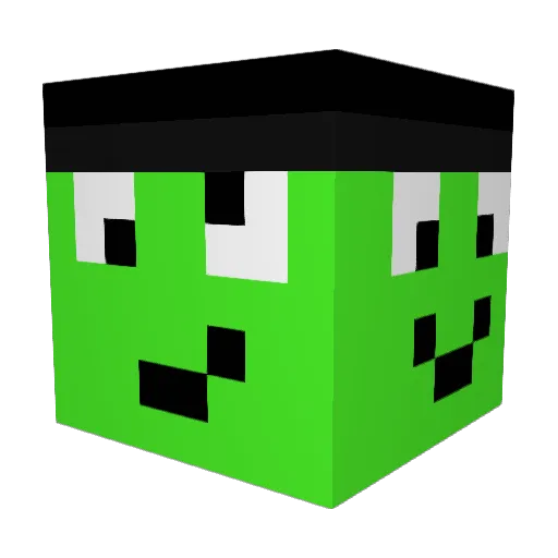 Fruechtl10 Minecraft avatar head, 3D render