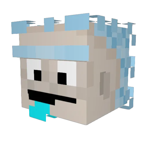FrugalArc Minecraft avatar head, 3D render