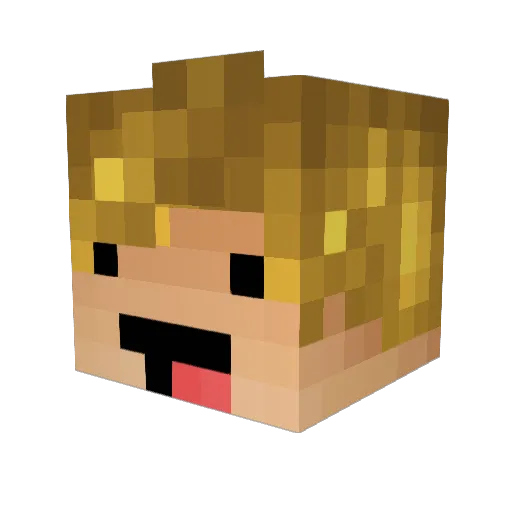 Fruhs Minecraft avatar head, 3D render