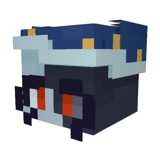 FruitBat666 Minecraft avatar head, 3D render