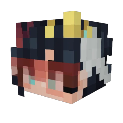 FruitBergMan Minecraft avatar head, 3D render