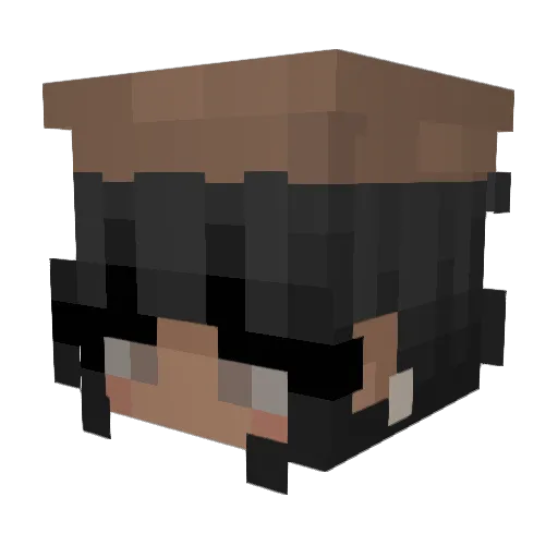 FruitBowll Minecraft avatar head, 3D render
