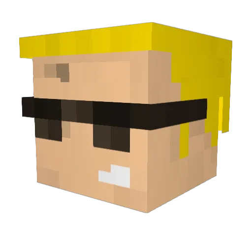 FruitJuicer Minecraft avatar head, 3D render