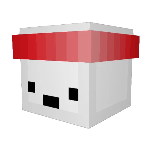 FruitLab Minecraft avatar head, 3D render