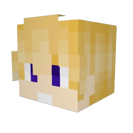 FruitLukez Minecraft avatar head, 3D render