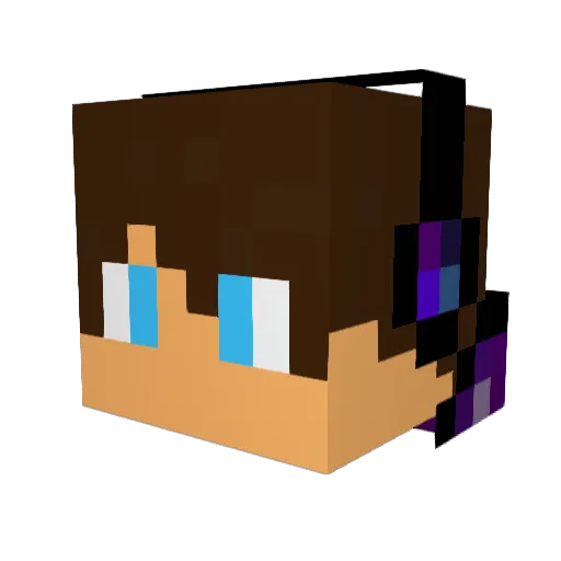 FruitSkyblock Minecraft avatar head, 3D render