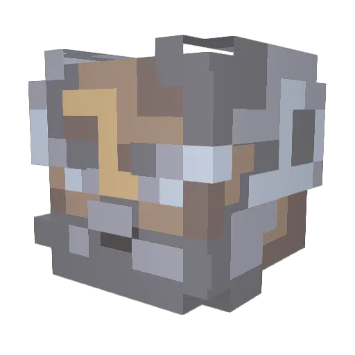 FruitSpirit Minecraft avatar head, 3D render