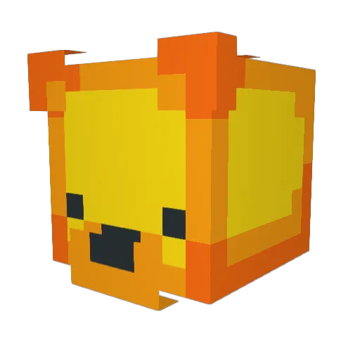 FruitcakeHD Minecraft avatar head, 3D render