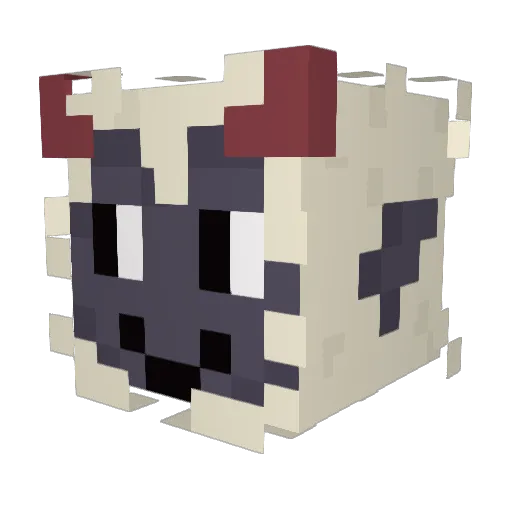 Fruitloopins Minecraft avatar head, 3D render
