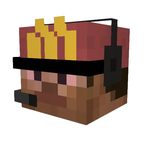 Fruitloops_23 Minecraft avatar head, 3D render
