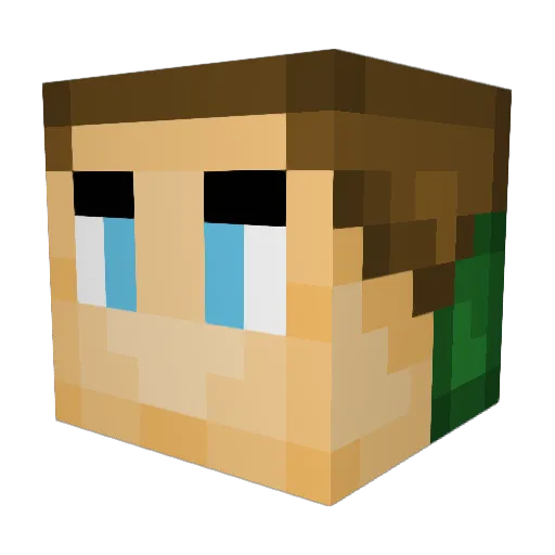 FruitsHere Minecraft avatar head, 3D render