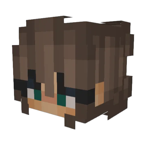 FruityFroggie Minecraft avatar head, 3D render