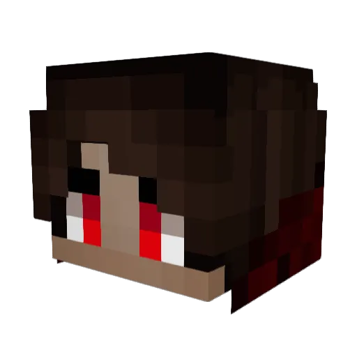 FruityHorssse Minecraft avatar head, 3D render