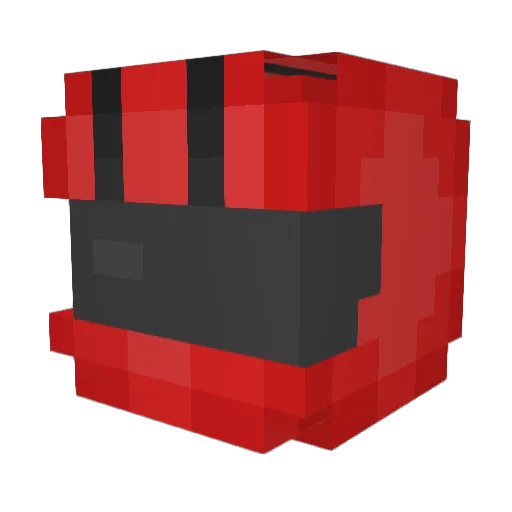 Fruityzz Minecraft avatar head, 3D render