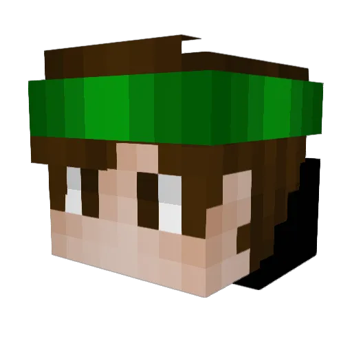 Frukis_YT Minecraft avatar head, 3D render