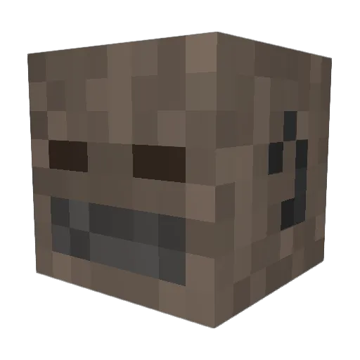 FrumpyGerbils Minecraft avatar head, 3D render