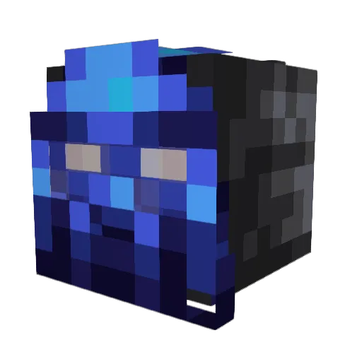 Frumpykin Minecraft avatar head, 3D render