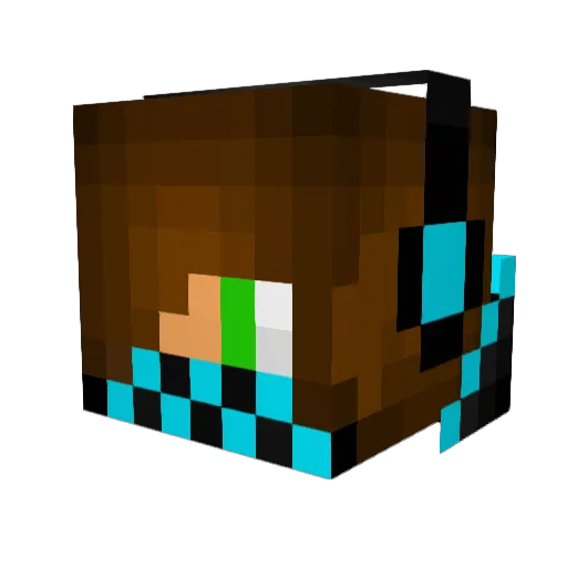 Frunckan Minecraft avatar head, 3D render