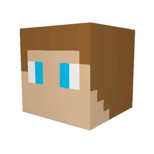 FrunkyBoi Minecraft avatar head, 3D render