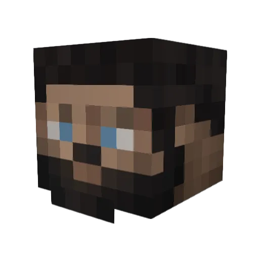 Frunze Minecraft avatar head, 3D render