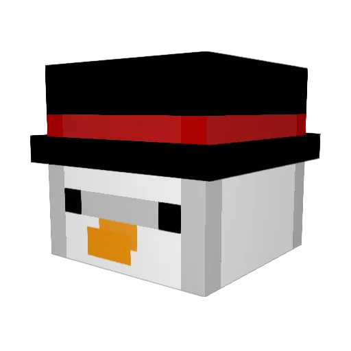 Frustee Minecraft avatar head, 3D render