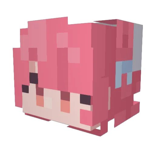 Frustration0426 Minecraft avatar head, 3D render