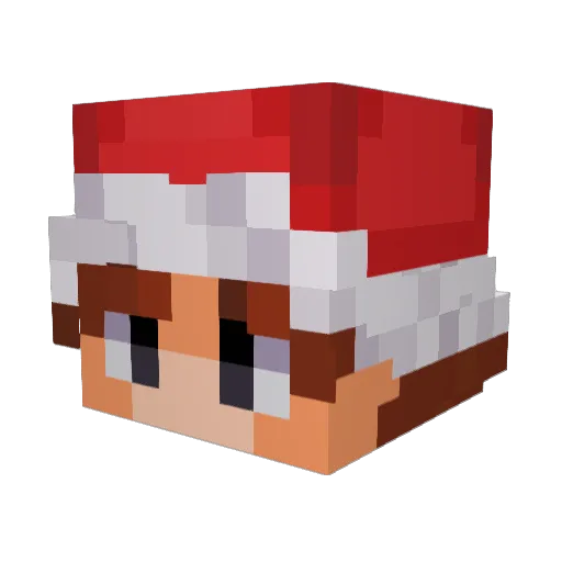 Frustrierend Minecraft avatar head, 3D render