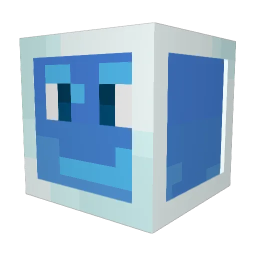 FrutigerAero_ Minecraft avatar head, 3D render