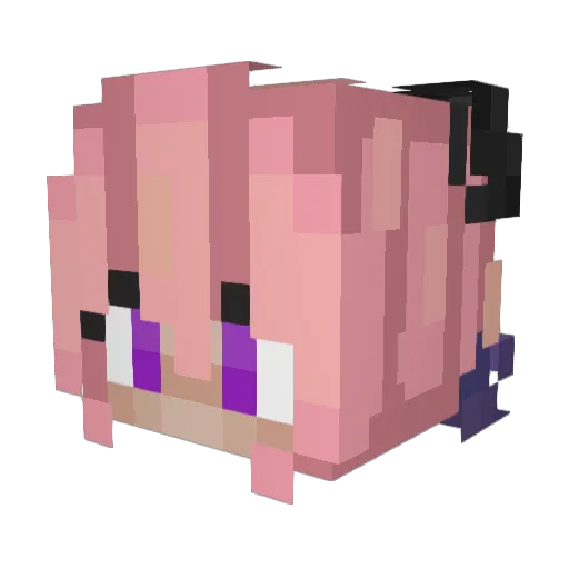 Fruzi_ Minecraft avatar head, 3D render