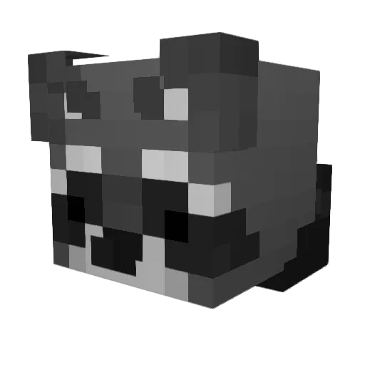 Fruzio47x Minecraft avatar head, 3D render