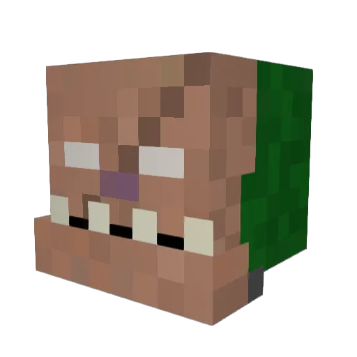 FrvrAlnFx Minecraft avatar head, 3D render