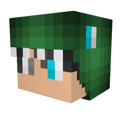 Frxdy73 Minecraft avatar head, 3D render