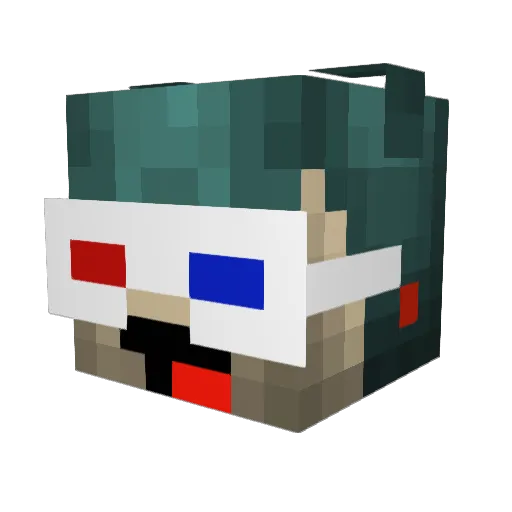 Frxnkey Minecraft avatar head, 3D render