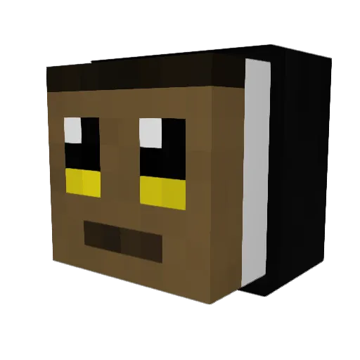 FrxsH1337 Minecraft avatar head, 3D render