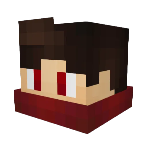 FrxxZ Minecraft avatar head, 3D render