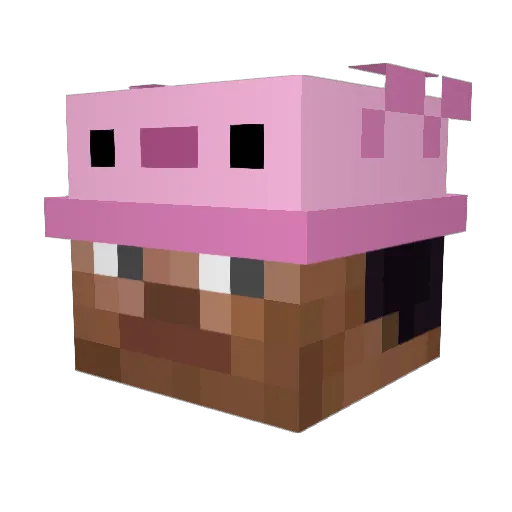 Frxztyy Minecraft avatar head, 3D render
