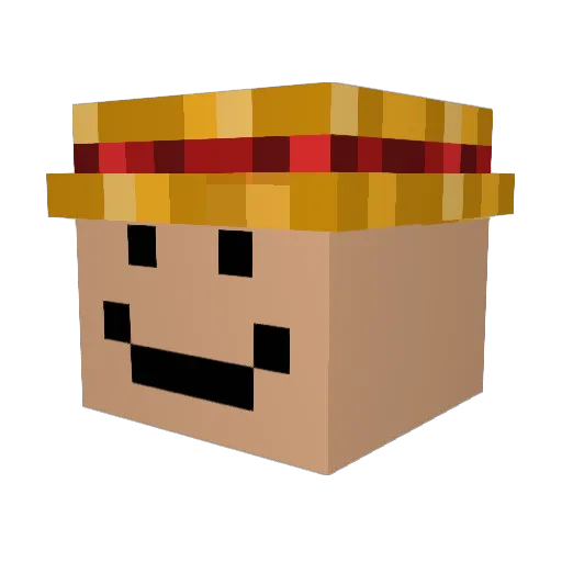 FryZze Minecraft avatar head, 3D render