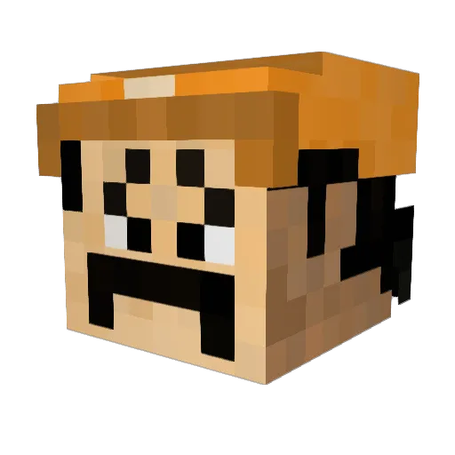 FryeDaddy52 Minecraft avatar head, 3D render