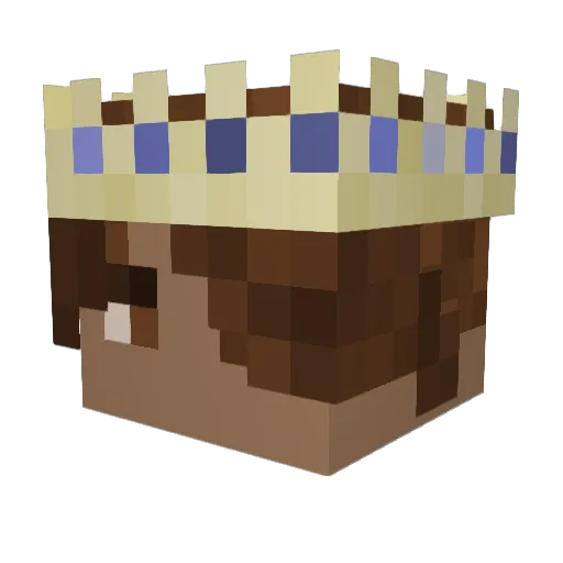 FrymanOnYouTube Minecraft avatar head, 3D render