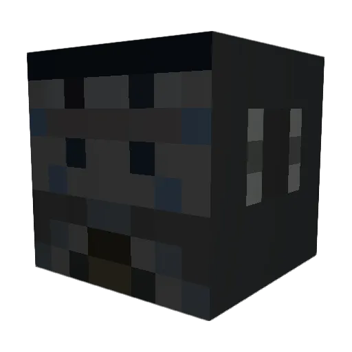 Frypple Minecraft avatar head, 3D render