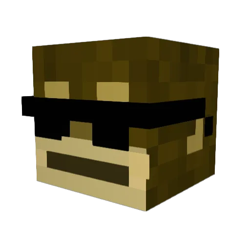 Fryslan Minecraft avatar head, 3D render