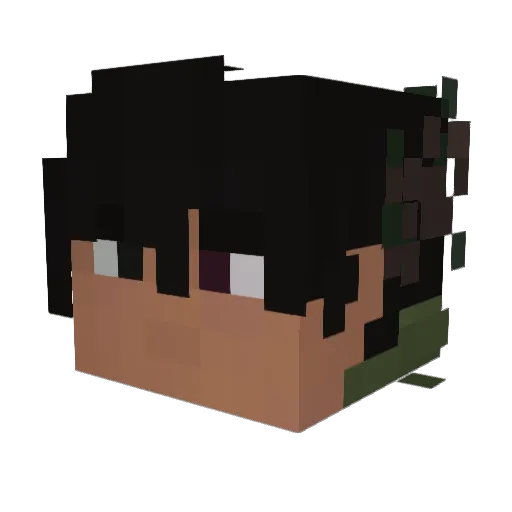 Frysser Minecraft avatar head, 3D render