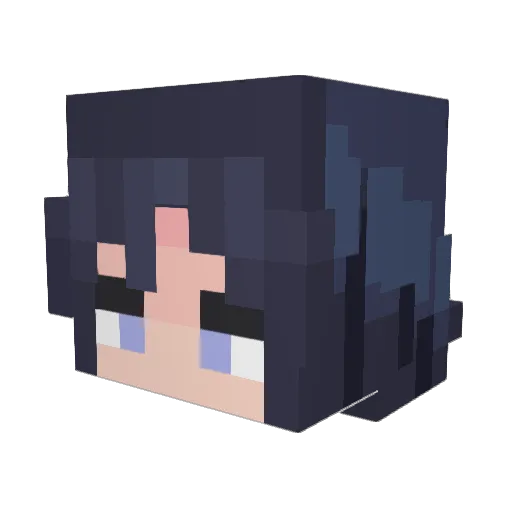 FrytQa Minecraft avatar head, 3D render