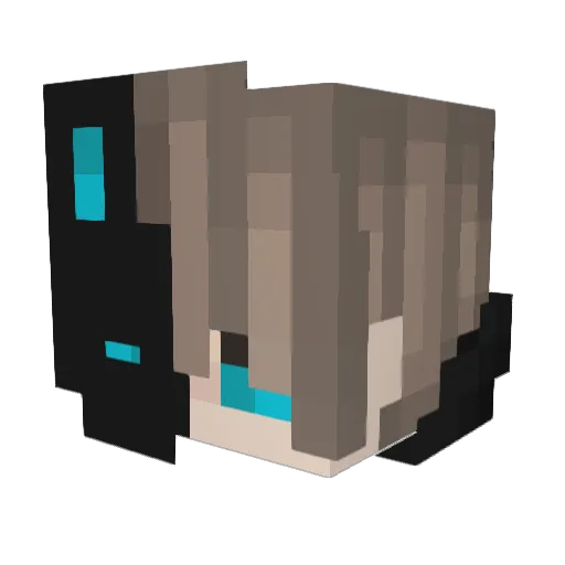 Fryze10 Minecraft avatar head, 3D render