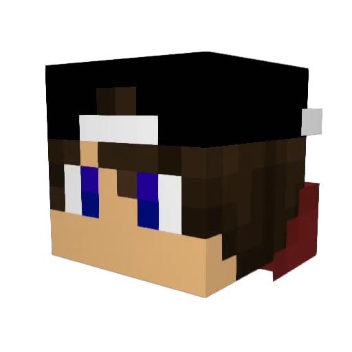 FryzerGames Minecraft avatar head, 3D render