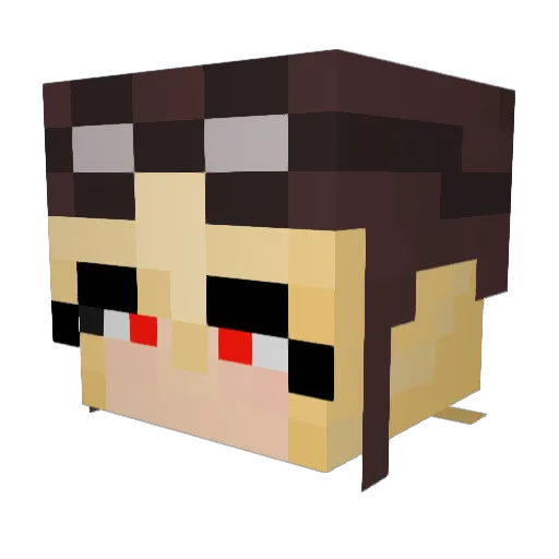 FrznBlueberries Minecraft avatar head, 3D render