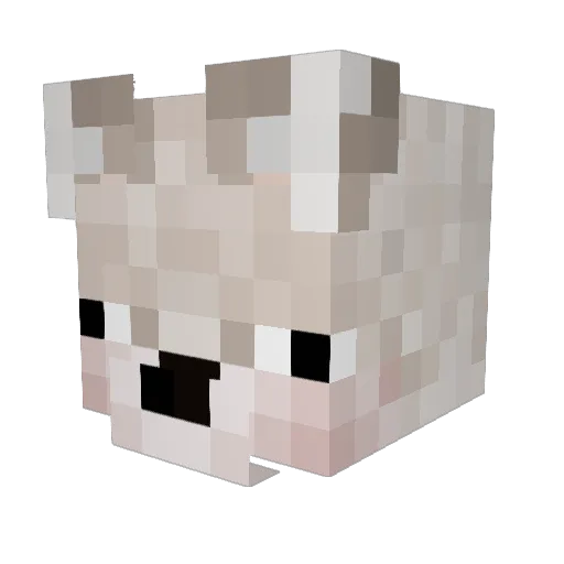 FrznFaux Minecraft avatar head, 3D render