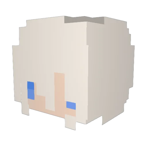 Fs47_yc Minecraft avatar head, 3D render